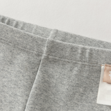 Dave&Bella Toddler Girls Gray/Beige Cute Soft Comfortable Lightweight Pants