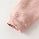 Dave&Bella Toddler Girls Pink Mesh Dress Style Cozy Cotton Round Collar Cardigans