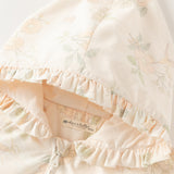 Dave&Bella Toddler Girls Beige Floral Hooded Waterproof Sweet Cute Cozy Jackets