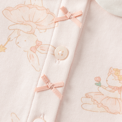 Dave&Bella Toddler Girls Sweet Pink Print  Lightweight Snug Cotton Breathable Pajamas