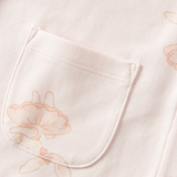 Dave&Bella Toddler Girls Sweet Pink Print  Lightweight Snug Cotton Breathable Pajamas