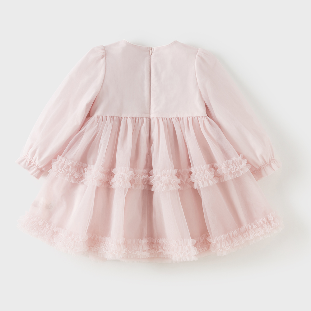 Dave&Bella Toddler Girls Purple Pink Dreamy A-Line Birthday Party Princess Tulle Dress