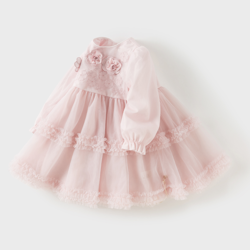 Dave&Bella Toddler Girls Purple Pink Dreamy A-Line Birthday Party Princess Tulle Dress