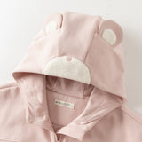 Dave&Bella Toddler Girls Pink Cute Hooded Fleece Warm Comfortable Coats