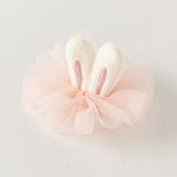 Dave&Bella Toddler Girls Pink Rabbit Cute Mesh Hair Accessory