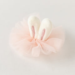 Dave&Bella Toddler Girls Pink Rabbit Cute Mesh Hair Accessory