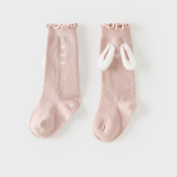 Dave&Bella Toddler Girls Pink Charming Cute Rabbit Ears Comfortable Socks
