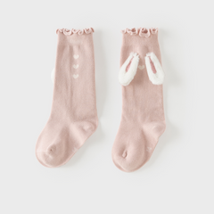 Dave&Bella Toddler Girls Pink Charming Cute Rabbit Ears Comfortable Socks