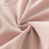 Dave&Bella Toddler Girls Pink/Milky Coffee Cozy Cotton Casual Versatile Drawstring Pants