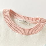 Dave&Bella Toddler Girls Pink Soft Strawberry Jacquard Knit Sleeveless Outwear Vests