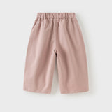 Dave&Bella Toddler Girls Pink Tiny Sweet Floral Straight Leg Pants
