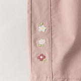 Dave&Bella Toddler Girls Pink Tiny Sweet Floral Straight Leg Pants