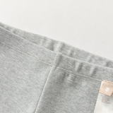 Dave&Bella Toddler Girls Light Gray Scalloped Trim Snug Breathable Leggings