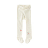 Dave&Bella Toddler Girls Beige Sweet Cute Rabbit Print Versatile Tights