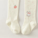 Dave&Bella Toddler Girls Beige Sweet Cute Rabbit Print Versatile Tights