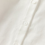 Dave&Bella Toddler Girls White/Pink Cotton Comfortbale Breathable Shirts