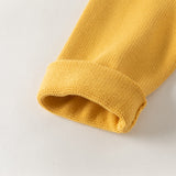Dave&Bella Toddler Girls Yellow/Purple Doll Collar Cozy Cotton Elegant Knit Cardigans