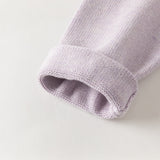 Dave&Bella Toddler Girls Yellow/Purple Doll Collar Cozy Cotton Elegant Knit Cardigans