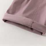 Dave&Bella Toddler Girls Purple/Brown Cozy Ruffle Floral Embroidery Wide Leg Pants