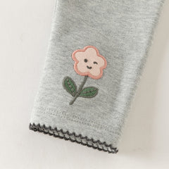 Dave&Bella Toddler Girls Pink/Beige/Apricot Comfortable Versatile Leggings