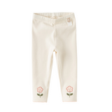 Dave&Bella Toddler Girls Pink/Beige/Apricot Comfortable Versatile Leggings