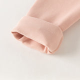 Dave&Bella Toddler Girls Pink/Beige/Apricot Comfortable Versatile Leggings