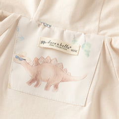 Dave&Bella Toddler Boys Dinosaur Forest Print Cotton Soft Waterproof Hooded Jackets
