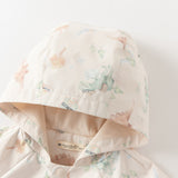 Dave&Bella Toddler Boys Dinosaur Forest Print Cotton Soft Waterproof Hooded Jackets