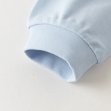 Dave&Bella Toddler Boys Blue Classic Simple Car Embroidery Soft Polos