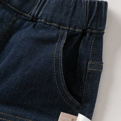 Dave&Bella Toddler Boys Denim Blue Fashion Loose Comfortable Jeans