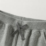 Dave&Bella Toddler Boys Gray Simple Versatile Jogger Pants