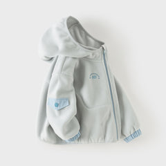 Dave&Bella Toddler Girls Multiple Colors Fleece Warm Soft Design Hooded Coats