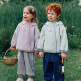 Dave&Bella Toddler Girls Multiple Colors Fleece Warm Soft Design Hooded Coats
