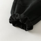 Dave&Bella Toddler Boys Black Simple Versatile Comfortable Jogger Pants