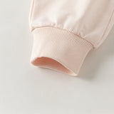 Dave&Bella Toddler Girls/Boys Pink/Grey Design Cute Print Capri Pants
