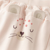 Dave&Bella Toddler Girls/Boys Pink/Grey Design Cute Print Capri Pants