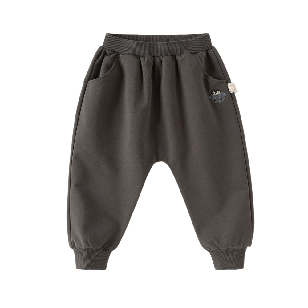 Dave&Bella Toddler Girls/Boys Pink/Grey Design Cute Print Capri Pants
