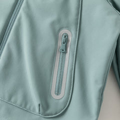 Dave&Bella Kid Girls/Boys Sea Green/Avocado Green/Pink Outdoor Hooded Jackets