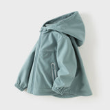 Dave&Bella Kid Girls/Boys Sea Green/Avocado Green/Pink Outdoor Hooded Jackets