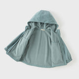Dave&Bella Kid Girls/Boys Sea Green/Avocado Green/Pink Outdoor Hooded Jackets