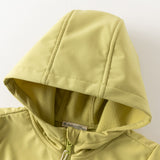 Dave&Bella Kid Girls/Boys Sea Green/Avocado Green/Pink Outdoor Hooded Jackets