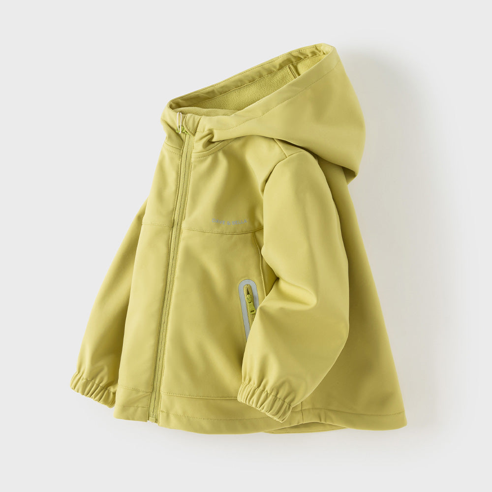 Dave&Bella Kid Girls/Boys Sea Green/Avocado Green/Pink Outdoor Hooded Jackets