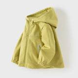 Dave&Bella Kid Girls/Boys Sea Green/Avocado Green/Pink Outdoor Hooded Jackets