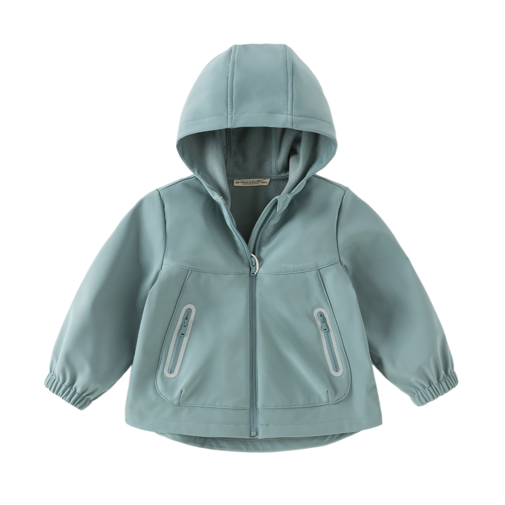 Dave&Bella Kid Girls/Boys Sea Green/Avocado Green/Pink Outdoor Hooded Jackets