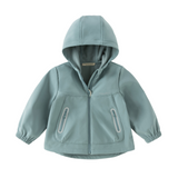 Dave&Bella Kid Girls/Boys Sea Green/Avocado Green/Pink Outdoor Hooded Jackets