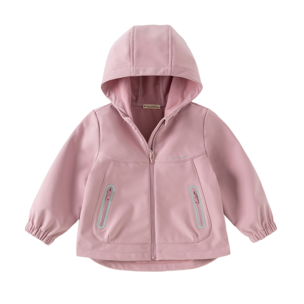Dave&Bella Kid Girls/Boys Sea Green/Avocado Green/Pink Outdoor Hooded Jackets