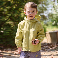 Dave&Bella Kid Girls/Boys Sea Green/Avocado Green/Pink Outdoor Hooded Jackets