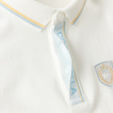 Dave&Bella Toddler Boys White Simple Versatile Comfortable Polos