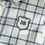 Dave&Bella Toddler Boys Blue White/Red Blue Plaid Cotton Comfortable Shirts