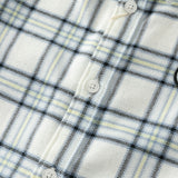 Dave&Bella Toddler Boys Blue White/Red Blue Plaid Cotton Comfortable Shirts